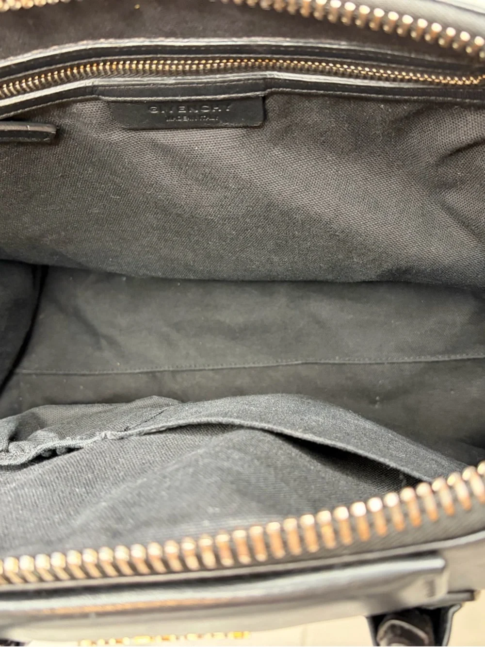 Givenchy Antigona Medium Black Leather Satchel Woven Panel
